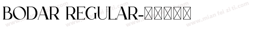BODAR Regular字体转换